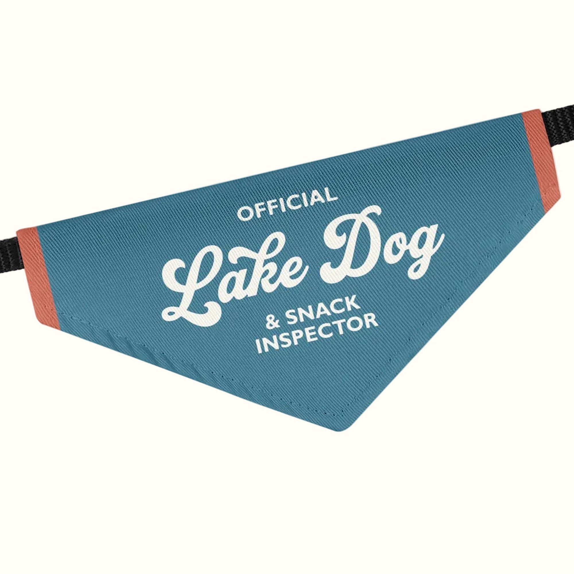 Official Lake Dog & Snack Inspector Dog Collar and Bandana